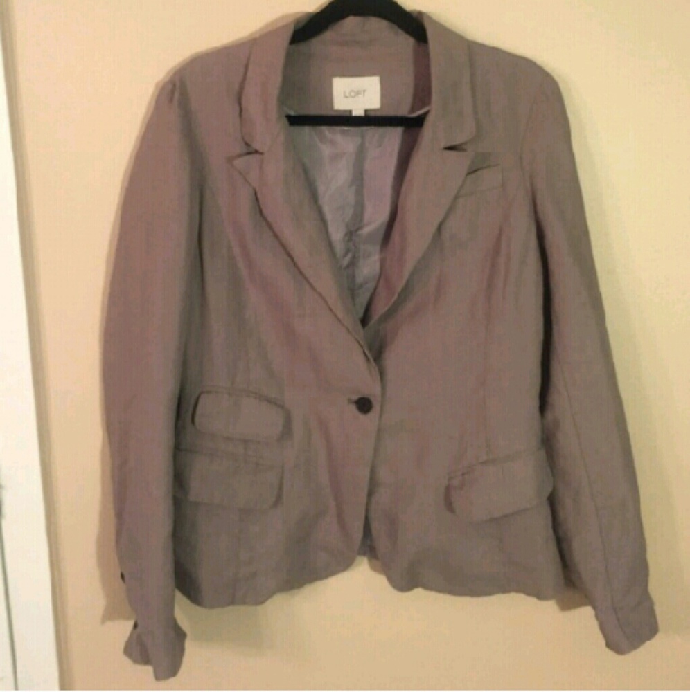 ANNE TAYLOR loft linen blazer